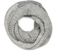 styleBREAKER sciarpa a maglia a 2 colori con gradiente Ombre, modello a maglia a chicco di riso, sciarpa calda invernale a maglia 01018165, colore:Grigio chiaro-Grigio