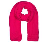 styleBREAKER Sciarpa a maglia lunga da donna con costine e motivo a perla, sciarpa a maglia invernale calda Unicolore 01018164, colore:color rosa