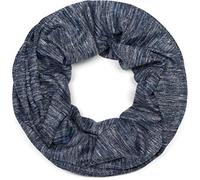 styleBREAKER sciarpa ad anello con fili di brillantini e piccole paillettes, sciarpa ad anello, foulard, da donna 01017078, colore:Blu scuro a pois