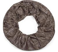 styleBREAKER sciarpa ad anello con fili di brillantini e piccole paillettes, sciarpa ad anello, foulard, da donna 01017078, colore:Marrone a pois