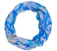 styleBREAKER Sciarpa ad anello donna motivo cuori e pennellate,Blu