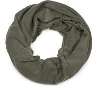 styleBREAKER Sciarpa ad anello unisex con superficie testurizzata e consumata in look vintage distrutto, sciarpa a tubo, foulard 01016191, colore:Oliva