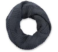 styleBREAKER Sciarpa ad anello unisex in maglia fine a motivo a coste | Sciarpa 64x33 cm, tessuto morbido, caldo ed elastico. Avvolgibile due volte intorno al collo.