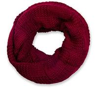 styleBREAKER Sciarpa ad anello unisex in maglia fine a motivo a coste | Sciarpa 64x33 cm, tessuto morbido, caldo ed elastico. Avvolgibile due volte intorno al collo.