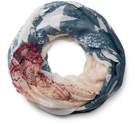 styleBREAKER Sciarpa ad anello unisex stelle vintage 75x90cm | Sciarpa ad anello stile USA, morbida, avvolgibile 2-3 volte, stampa alla moda.