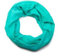 styleBREAKER Sciarpa ad anello unisex,tinta unita, viscosa, Verde acqua