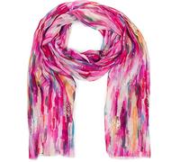styleBREAKER Sciarpa da donna con motivo a strisce colorate e sfumature metalliche, stola multicolore a righe 01016222, colore:Rosato