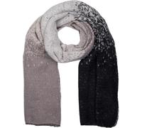 styleBREAKER sciarpa da donna con sfumatura di colore pixel, calda sciarpa invernale con effetto ombré, transizioni di colore multicolore 01017161, colore:Nero-Grigio