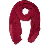 styleBREAKER Sciarpa da donna con superficie leggermente plissettata, leggera e versatile, elegante foulard con pieghe fluide, morbido e confortevole, 96x192 cm, colore:Vino rosso