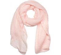 styleBREAKER Sciarpa da donna con superficie leggermente plissettata, leggera e versatile, elegante foulard con pieghe fluide, morbido e confortevole, 96x192 cm, colore:Albicocca