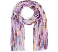 styleBREAKER Sciarpa donna a righe sfumate con riflessi lucidi | Stola 184x75 cm, morbida viscosa, dettagli metallizzati, frange corte, versatile.