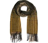 styleBREAKER Sciarpa donna in maglia fine a righe zigzag | Sciarpa 177x67 cm, frange 11,5 cm, morbida, non graffia, versatile, ideale come stola avvolgente.