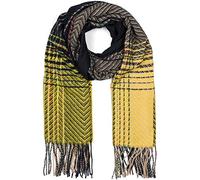 styleBREAKER Sciarpa donna in maglia fine a righe zigzag | Sciarpa 177x67 cm, frange 11,5 cm, morbida, non graffia, versatile, ideale come stola avvolgente.