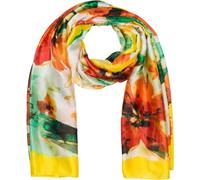 styleBREAKER Sciarpa donna motivo floreale acquerello,Giallo