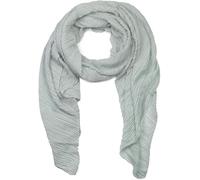 styleBREAKER Sciarpa donna plissettata misto cotone 96x192cm,Grigio chiaro