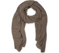 styleBREAKER Sciarpa da donna con superficie leggermente plissettata, leggera e versatile, elegante foulard con pieghe fluide, morbido e confortevole, 96x192 cm, colore:Talpa
