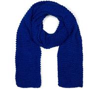 styleBREAKER Sciarpa in maglia da donna a onde,Blu