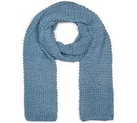 styleBREAKER Sciarpa in maglia da donna a onde,Blu piccione