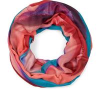 styleBREAKER Sciarpa Loop donna viscosa sfumatura acquerello,Rosso-arancion