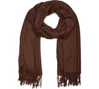 styleBREAKER Sciarpa lunga unisex in tinta unita con frange, stola invernale calda, tessuto morbido in viscosa 01017104, colore:Mocca Brown