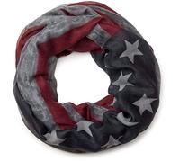 styleBREAKER sciarpa scaldacollo con design vintage di bandiera americana, stelle e strisce, unisex 01016083, colore:Grigio
