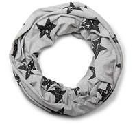 styleBREAKER sciarpa scaldacollo con stampa a stelle dal look vintage destroyed, morbida e calda, unisex 01018079