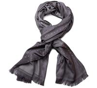 styleBREAKER Sciarpa Unisex Motivo a Quadrati,Viscosa, Grigio