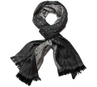 styleBREAKER Sciarpa Unisex Motivo a Quadrati,Viscosa | Sciarpa, frange corte, motivo geometrico, avvolgibile 2-3 volte, morbida, 100% fibra naturale, tessuto fluido.