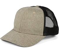 styleBREAKER Unisex 6-Panel Snapback cap Screziato con Inserto in Rete sul Retro, Berretto da Baseball, Basecap, Regolabile 04023079, Colore:Braun Meliert/Schwarz