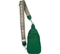 styleBREAKER Zaino monospalla da donna, tracolla a motivi geometrici, borsa a tracolla unicolore, zaino da città, borsa a tracolla 02012400, colore:Verde scuro