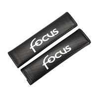 Stylecart 2 Pezzi Auto Cuscinetti Cintura di Sicurezza in Fibra di Carbonio, per FO-rd Focus Auto Confortevole Protezione Rimovibile Morbido,Black