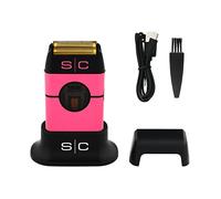 STYLECRAFT Rasoio Elettrico Barba e Capelli Instinct Metal by Gamma Più, Rasoio Barba Elettrico Senza Fili, Autonomia 150 Min, Ricarica Cavo USB Tipo C, Lamina Ipoallergenica, Corpo in Metallo (Rosa)