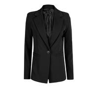 Styled In Italy Blazer donna mono bottone con spalline imbottite - nero