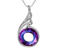 StyleJella Collana con ciondolo a forma di fenice "Rise from the Ashes, realizzata con cristalli austriaci, simbolo di fortuna e rinnovamento, collana con ciondolo con strass, regalo per matrimonio e