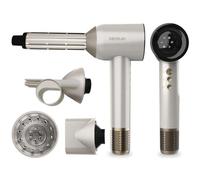 Styler ad aria Cecotec DryGlam Waves 1600W Plasma Ionica 4 Accessori Display Digitale Champagne
