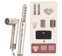 Styler e Asciugacapelli Shark FlexStyle Set 5-in-1 Champagne con Accessorio per il Finish Anti-crespo e mollette HD446SL