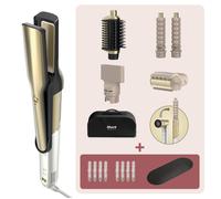 Styler e Asciugacapelli Shark Glam Set 5-in-1 per liscio lucido e onde morbide con mollette e tappetino HD6051SEUB