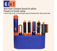 Styler per capelli 6 in 1 Nuovo asciugacapelli liscio per capelli styler per capelli 6 in 1 con barile di arricciatura Spazzola ad aria calda Strumento per lo styling MultiStyler