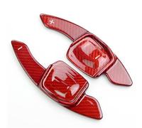 Styleshaus 2 Pezzi Paddle Cambio Volante Dell'Auto Sostituzione per VW Golf 8 MK8 GTI/R/R line CC, Durevole Paletta Cambio Volante In Alluminio Decorazione Fibra di carbonio Nero Rosso