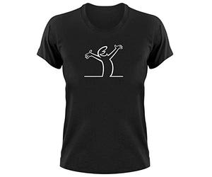 Styletex23 #1 - Maglietta T-Shirt La Linea Lui, Da donna, nero., M