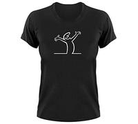 Styletex23 #1 - Maglietta T-Shirt La Linea Lui, Da donna, nero., S