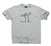 Styletex23 #1 - Maglietta T-Shirt La Linea Lui, Grigio, XL