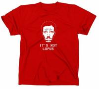 STYLETEX23 #2 Dr House MD Maglietta T-Shirt, Rosso, L