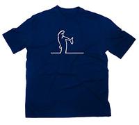 Styletex23 #2 Maglietta T-Shirt La Linea Lui, Blu, XXL