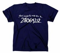 STYLETEX23 Donnie Darko They Made Me Do It T-Shirt, Blu, L