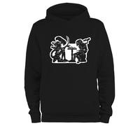 Styletex23 Felpa Con Cappuccio Uomo Alien Vs Predator AvP Scacchi Divertente