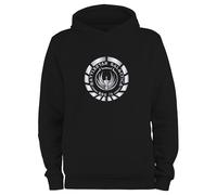 Styletex23 Felpa Con Cappuccio Uomo BSG, Battlestar Galactica Logo