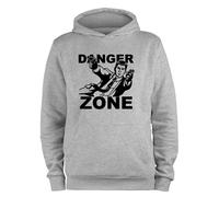 Styletex23 Felpa Con Cappuccio Uomo Danger Zone Logo