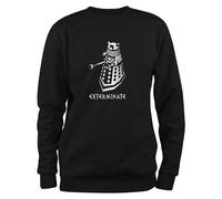 Styletex23 Felpa Uomo Dalek EXTERMINATE, Doctor Who