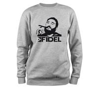 Styletex23 Felpa Uomo Fidel Castro CUBA, VIVA LA REVOLUCIÓN